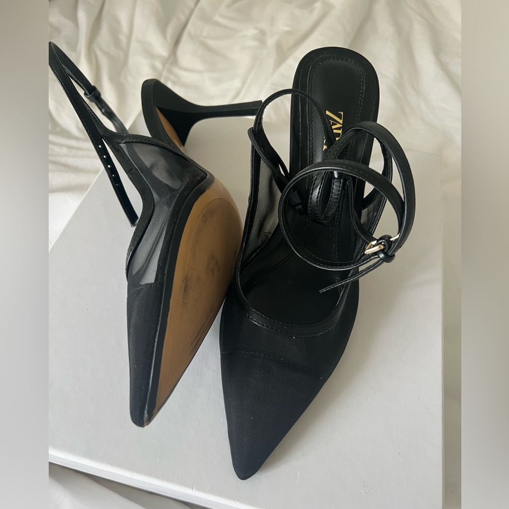 Zara tie up heels - Picture 2 of 6